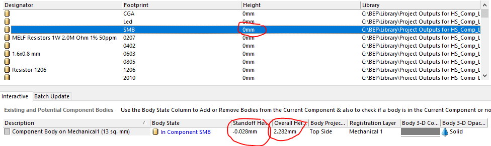 Component Height Altium Designer Electrical Engineering