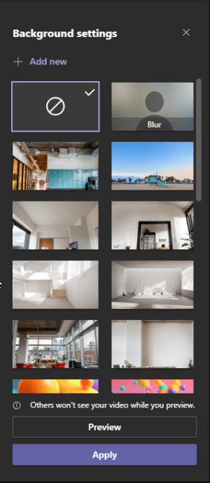 teams ms effects settings apply blur select option office microsoft possible