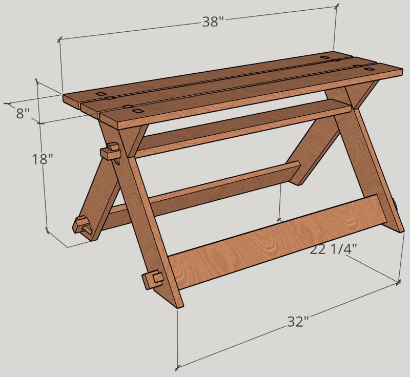 Draw Bench Designs Woodworking - Landscape Design Collection - High Resolution Quality