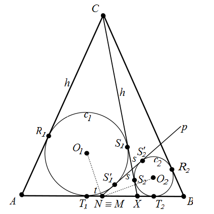 Geometry Circle Inscribed Into Isosceles Triangle Mathematics Stack - Best Space Photos in Desktop