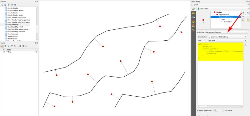 Nearest Distance Between Point And Line Layers In Qgis Geographic Information Systems Stack - Premium Nature Pattern Gallery - HD