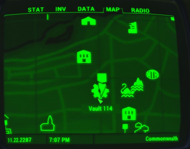 Fallout 4 Diamond City Map - Download Premium Gradient Illustration | Retina