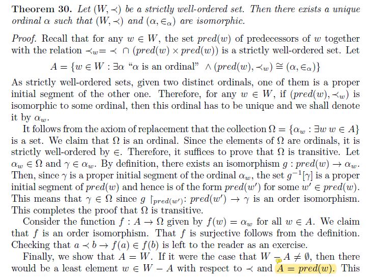 Set Theory Question About A Proof That Any Well Ordered Set Is - Sunset Photo Collection - Desktop Quality