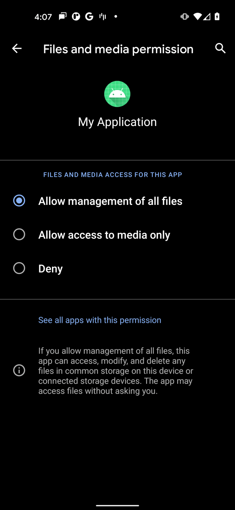 Java Android 11 Open Failed Eacces Permission Denied Stack Overflow - Download Classic Dark Image | HD