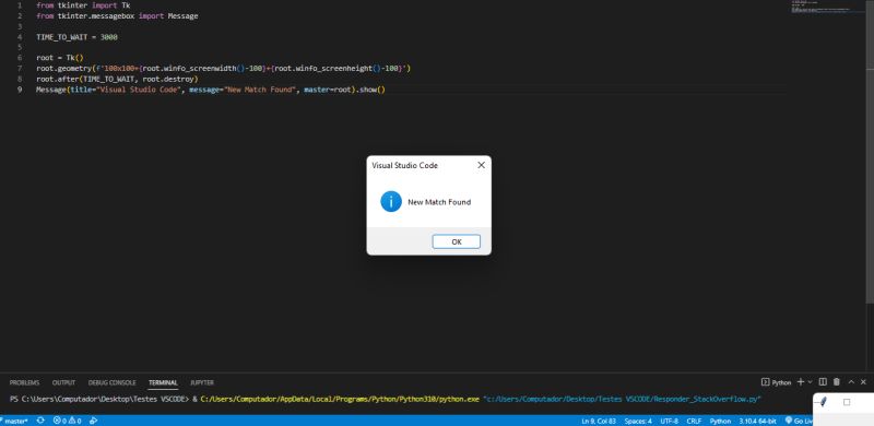 Getting Tkinter Messagebox At Top Of The Screen In Python Stack Overflow - Stunning Sunset Photo - HD