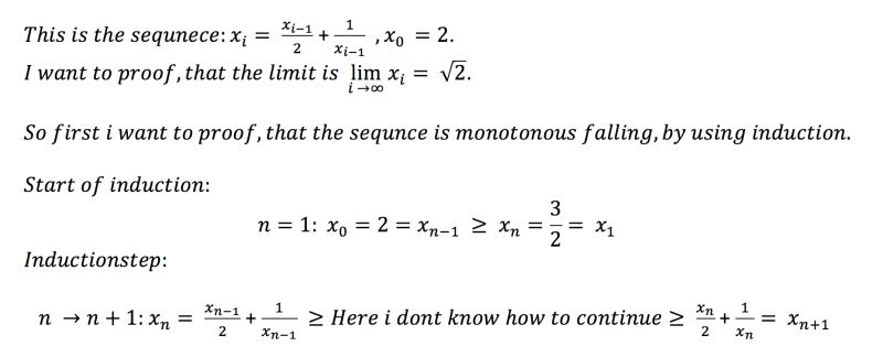 Calculus Showing That A Recursive Sequence Is Monotonous By Using - Download Modern Minimal Photo | Desktop