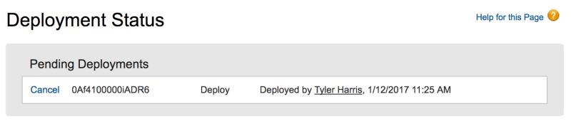 Metadata Deployment Stuck In The Pending Status Salesforce Stack Exchange - Best Sunset Wallpapers in 4K
