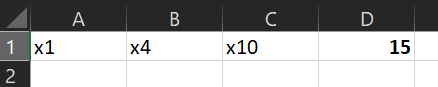 X1 | X4 | X10