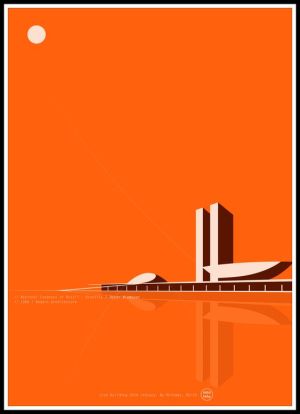 minimalist architecture surreal graphic minimalistic posters graphics niemeyer oscar congress national brazil aesthetic simple poster illustration drawings exactly tutorials called