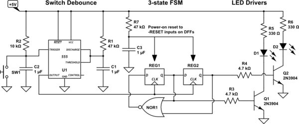 Switches Convert Momentary Switch To Toggle Switch Using 555 - Gradient Pattern Collection - Full HD Quality