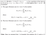 Riemann Integration Real Analysis I Need Help Understanding The