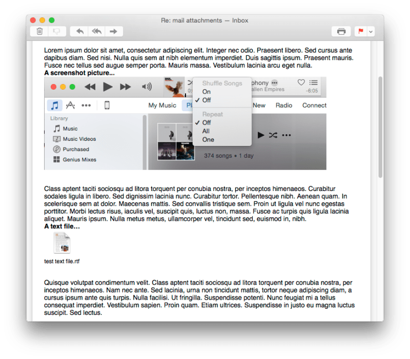 Email Mac Mail Inline Attachments Super User - Mobile Dark Illustrations for Desktop