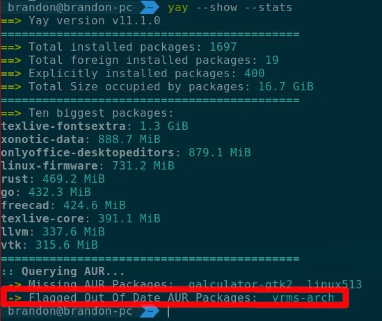 Arch Linux How Do You List The Packages Flagged As Outdated Using Pacman Unix Linux Stack - High Resolution Dark Arts for Desktop