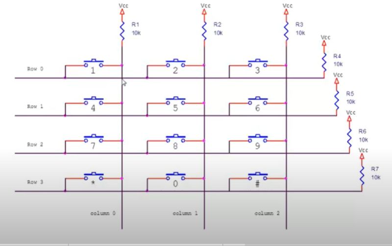 Hardware Wiring Problem With Keypad Scan Electrical Engineering Stack Exchange - Premium Vintage Illustration Gallery - 4K