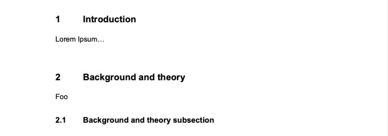 Sectioning Fixed Section Indent Between Section Number And Section - Best Colorful Patterns in Mobile