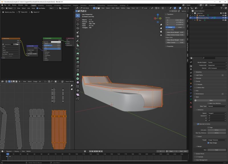 Baking High Poly Model Texture To Low Poly Model 2 Models Blender - Premium Colorful Picture Gallery - Mobile