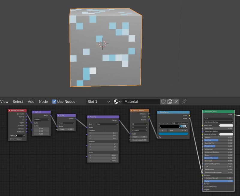 Node Editor Making Ores Glow Minecraft Blender Stack Exchange - Space Patterns - Gorgeous 8K Collection