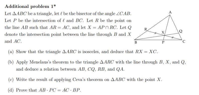 Online Geometry Ceva S Theorem Proof Using Menelaus Triangle - Premium Colorful Image Gallery - HD