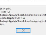 Postgresql Installation Issue On Windows Super User