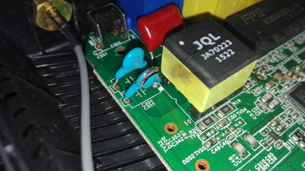 Replacing Ceramic Capacitors In A Wifi Router Electrical