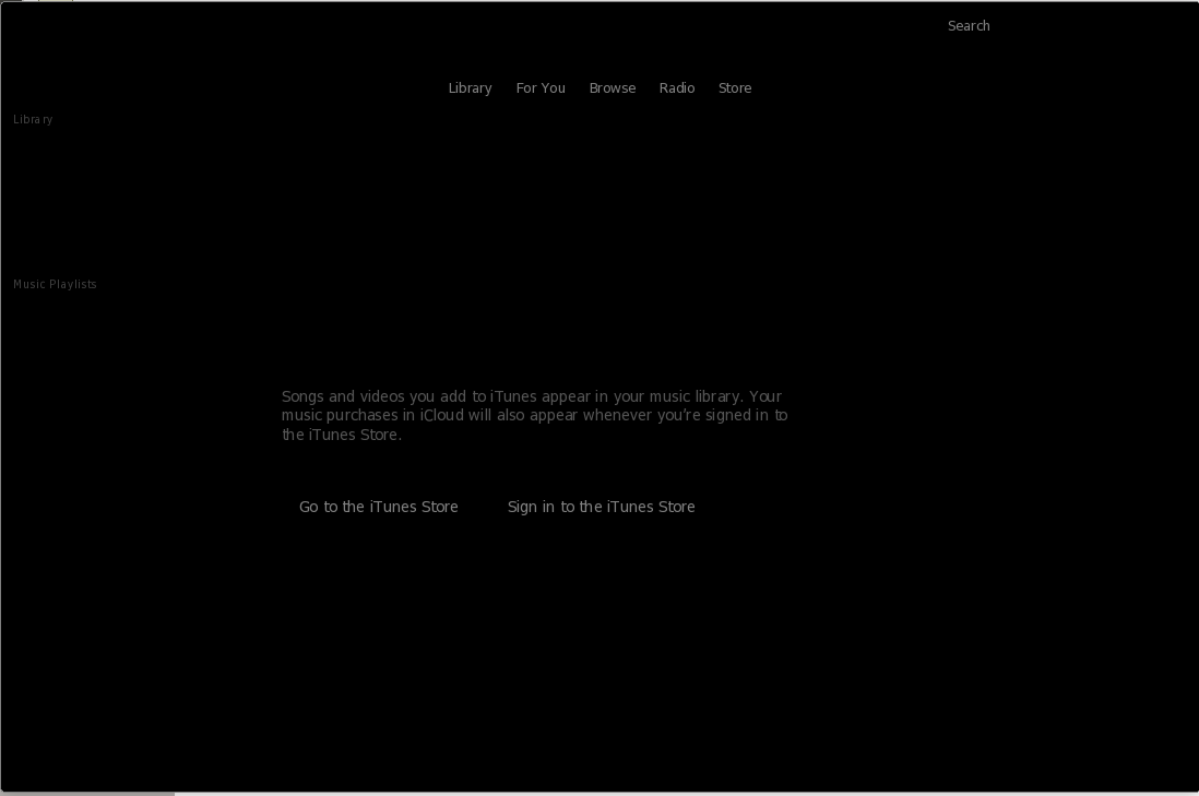 Itunes In Wine Black Screen On Ubuntu 18 04 Ask Ubuntu