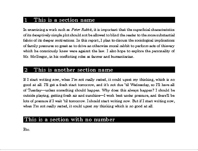 Sectioning Different Format Styles For Section And Appendix Titles - Best Ocean Textures in Ultra HD