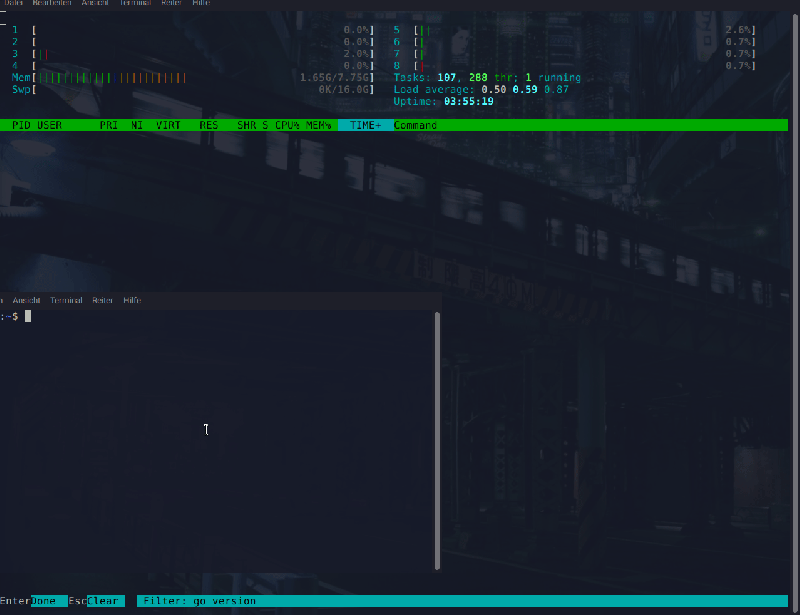 Forkbomb Why Linux Scrolller - Minimal Textures - Stunning Ultra HD Collection