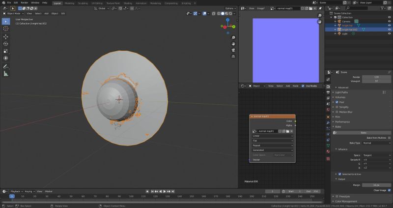 Normal Baking Not Working Blender Stack Exchange - Download Premium Light Texture | Retina