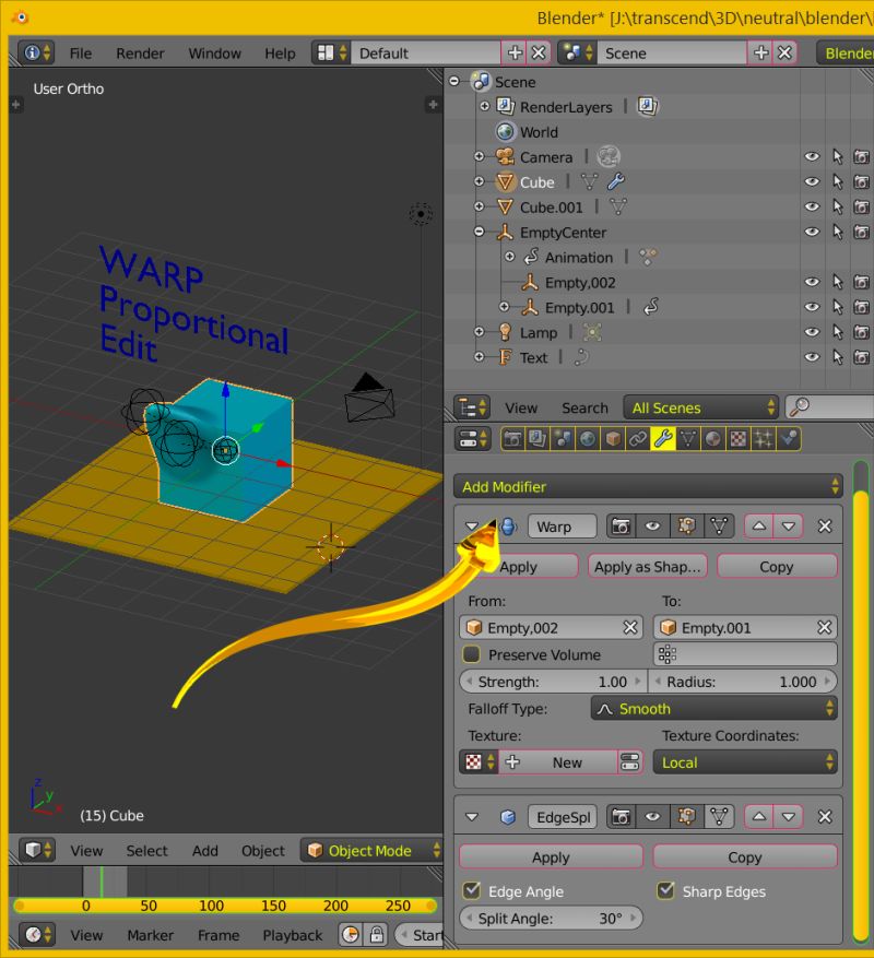 Modifiers Will Warp Bridge These Two Objects Blender Stack Exchange - Premium Gradient Design Gallery - 8K