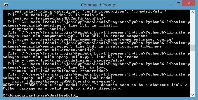 Chatbot Can T Find Model En In Rasa Using Python Stack Overflow - Full HD Nature Images for Desktop