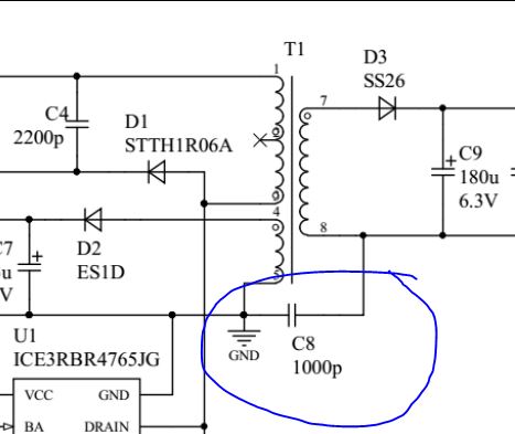 Differerent Connection For Y Capacitor Emi Filter
