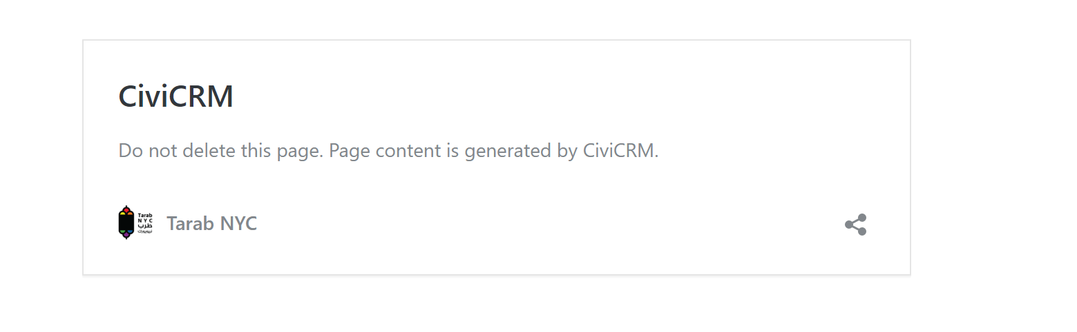 Currently, it will preview just some errors. Social Media - Link Preview - Wordpress - CiviCRM Stack Exchange