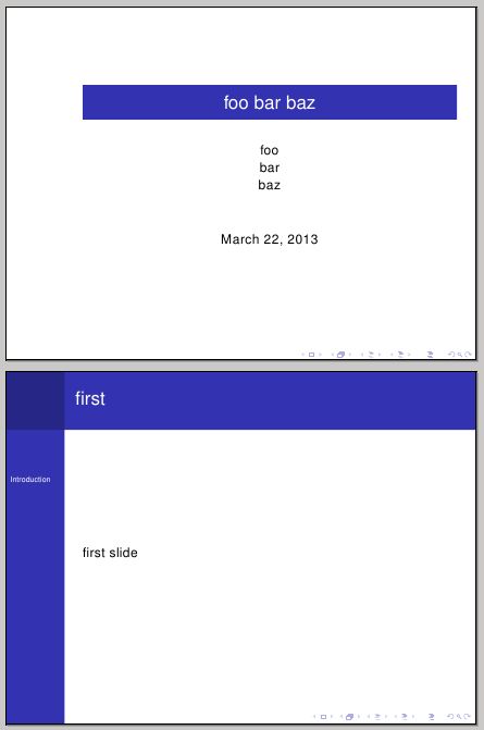 Sectioning Stylesheet Changes And Section Alignment In Beamer Tex - Minimal Designs - Classic Retina Collection