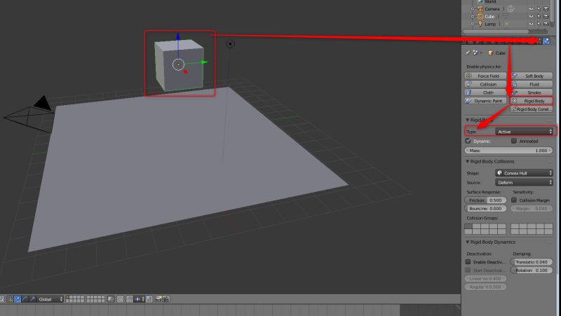 Rigidbody Make Cube Fall Blender Stack Exchange - Classic Mobile Sunset Patterns | Free Download