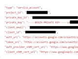 Google Credentials Actual Json Instead Of Path To File Containing Json