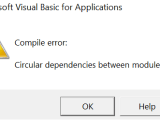 Vba Circular Dependency Error When Using Enumerations Stack Overflow