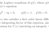 Ordinary Differential Equations Solving Ode Using Laplace Transform
