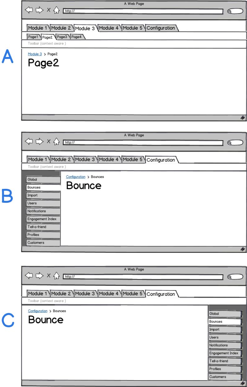 Layout Where Should Vertical Tab Bars Be Placed User Experience - Ocean Texture Collection - Mobile Quality