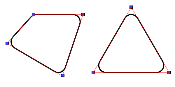 With the same application as the previous step create the rounded square. How To Calculate Rounded Corners For A Polygon Stack Overflow