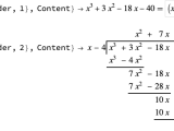 Algebraic Manipulation Factoring After Polynomial Long Division