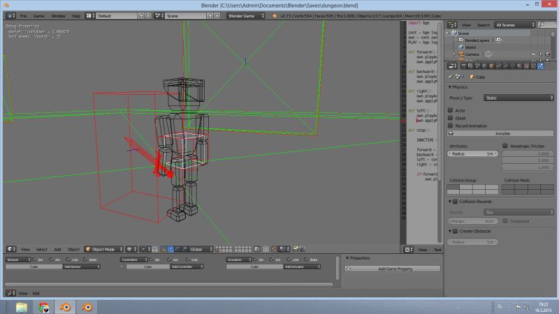 Game Engine Modifying The Character Collision Bounds Blender Stack - Premium Colorful Pattern Gallery - Full HD