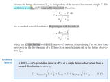 Statistics Prediction Interval Method Explanation Mathematics Stack