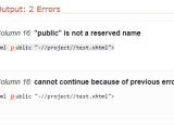 Html Xhtml Validator Error Not Reserved Name Stack Overflow