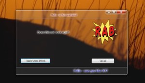 blur readable textblock effect label using glass