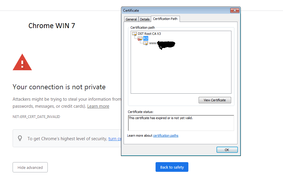 O = digital signature trust co., cn = dst root ca x3 validity not before: Windows 7 Chrome Let S Encrypt Problems Directadmin Forums