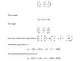 Linear Algebra Characteristic Polynomial Calculation Mathematics