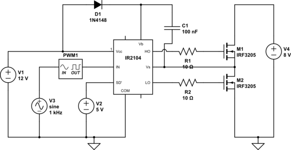 Ir2101 схема включения. Ir2104 схема включения. Полумост на ir2104. Ir2101 схема включения полумост. Ir2101 Мостовая схема включения.