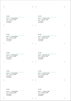 Is There A Good Document Template For Making Business Cards Tex Latex Stack Exchange