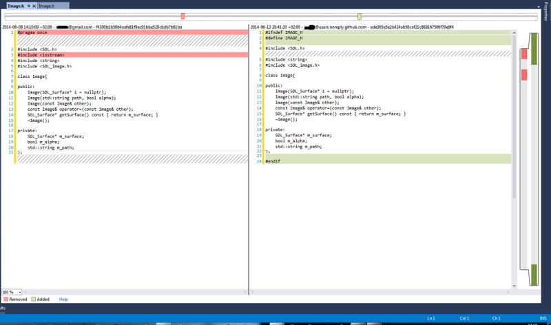 Visual Studio View Diff Between Two Git Revisions In Vs2013 Stack - HD Sunset Arts for Desktop