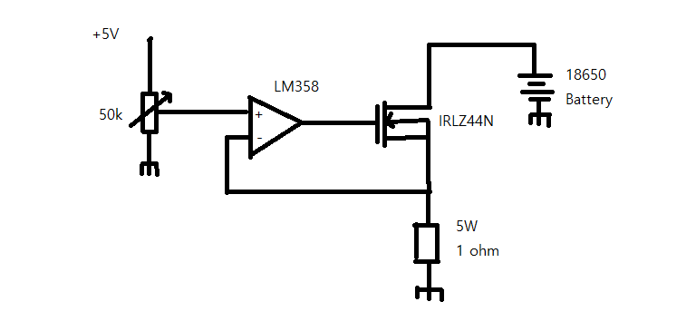 Discharging 18650 Battery At Constant Rate Electrical